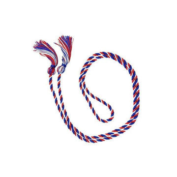 Red, White, Blue USA Military Elementary Honor Cord - Graduation Gown 