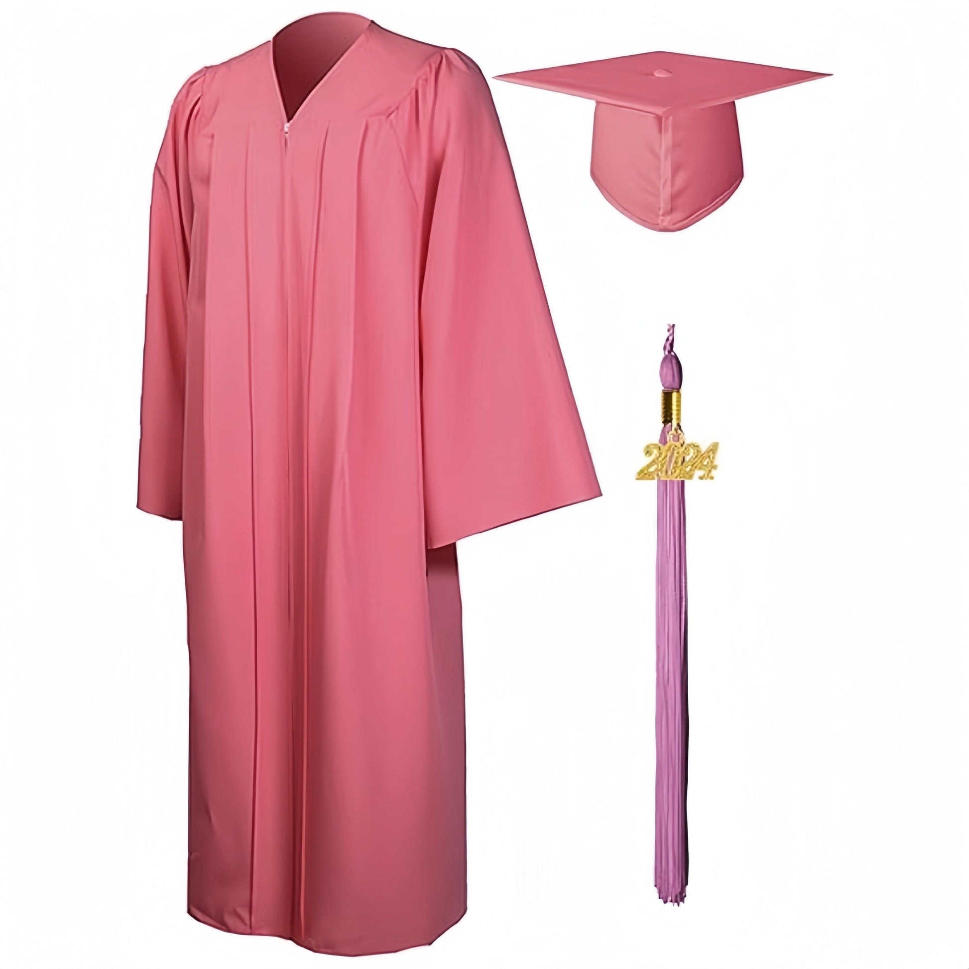 12 Colors Matte Elementary Graduation Cap and Gown - Graduation Gown 