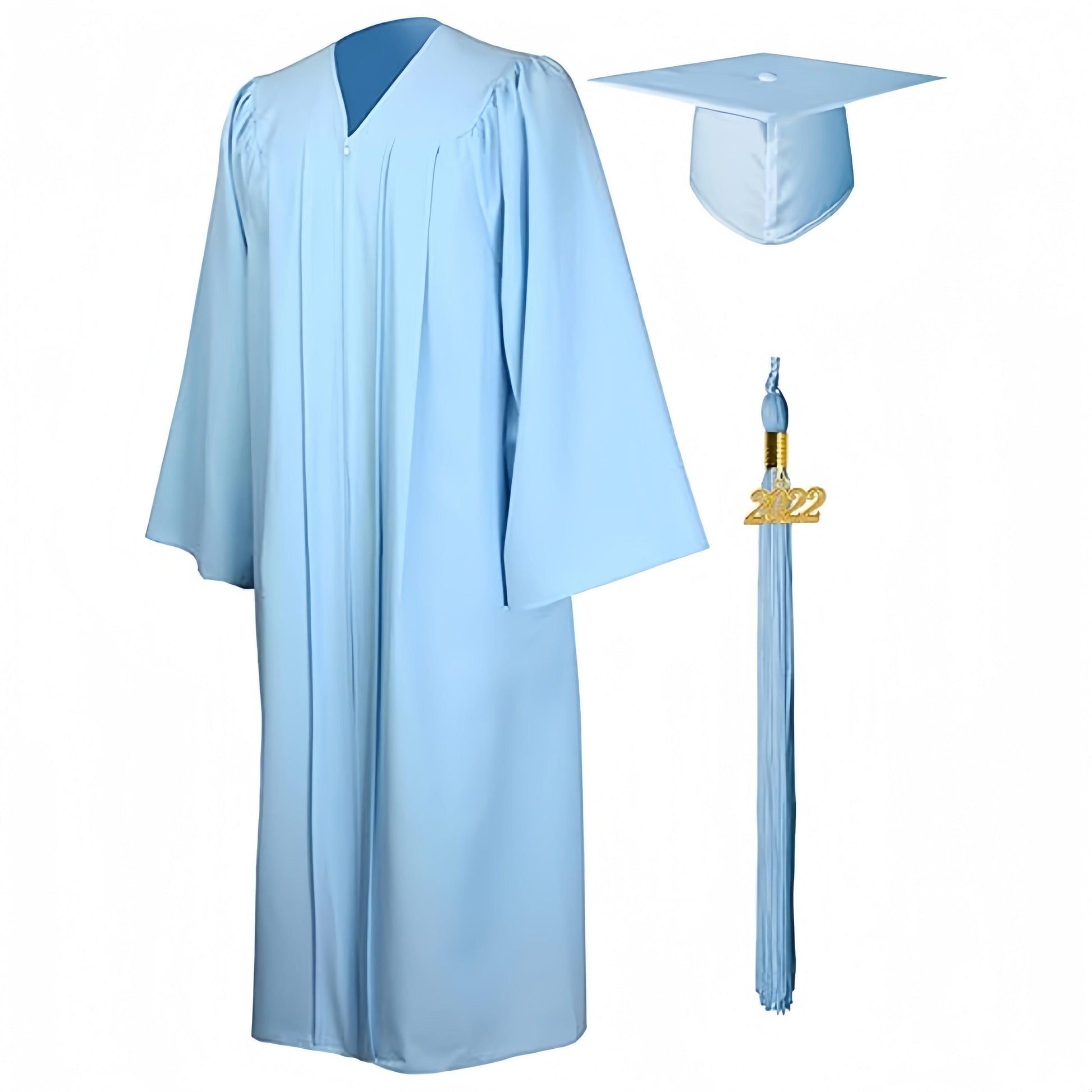 12 Colors Matte Elementary Graduation Cap and Gown - Graduation Gown 