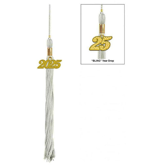 17-Color Graduation Tassel Collection with Year Charm - High Quality - Graduation Gown 
