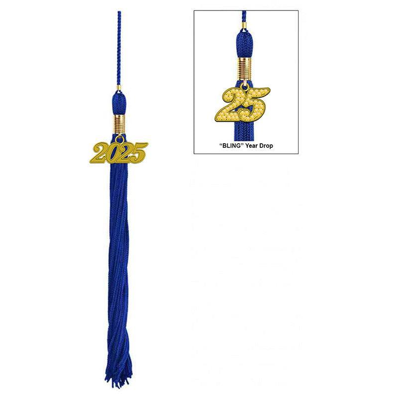 17-Color Graduation Tassel Collection with Year Charm - High Quality - Graduation Gown 
