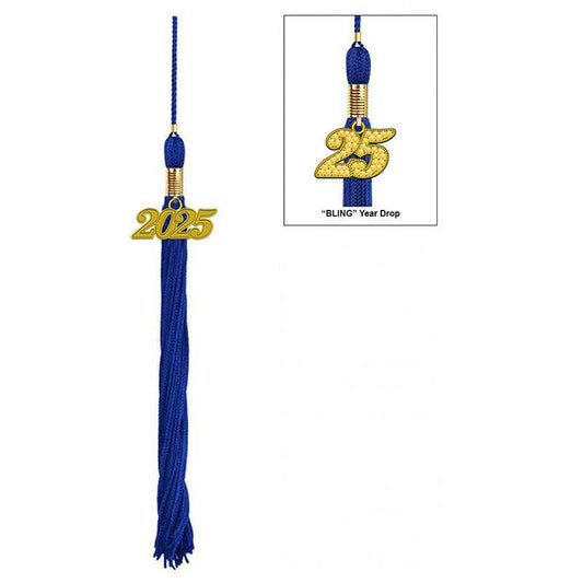 17-Color Graduation Tassel Collection with Year Charm - High Quality - Graduation Gown 