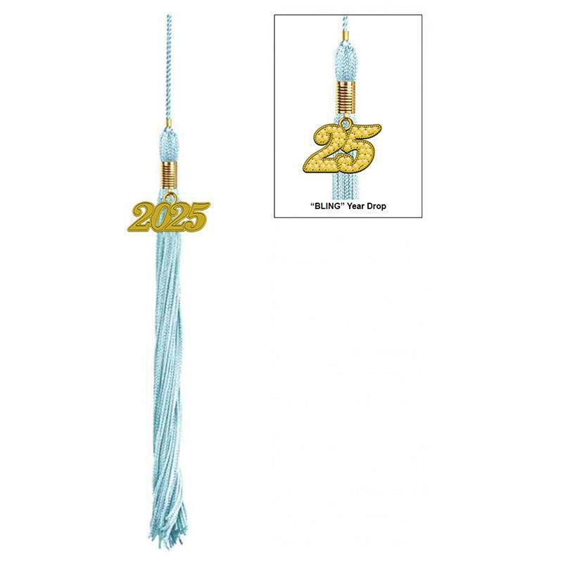 17-Color Graduation Tassel Collection with Year Charm - High Quality - Graduation Gown 