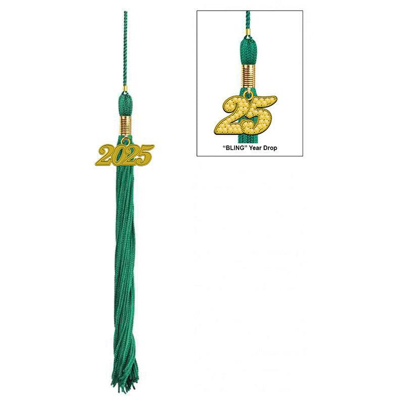 17-Color Graduation Tassel Collection with Year Charm - High Quality - Graduation Gown 