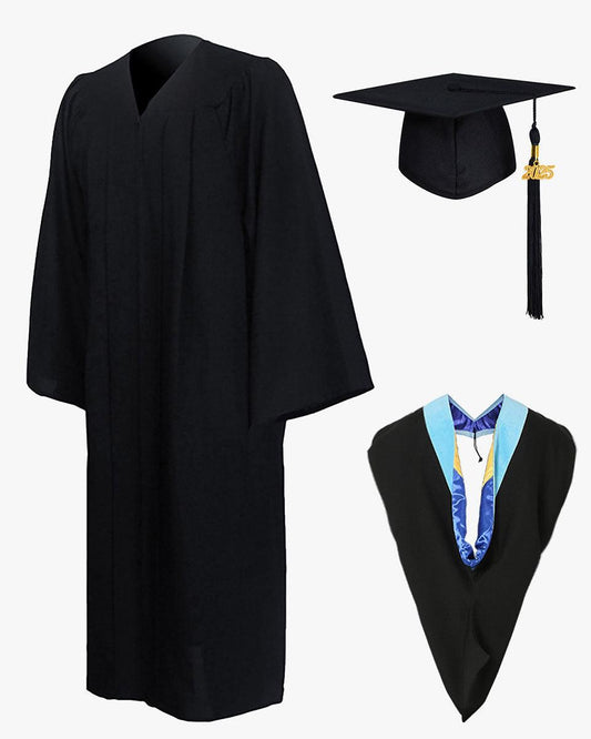 Economy Bachelor Graduation Cap Gown Hood Package - Graduation Gown 