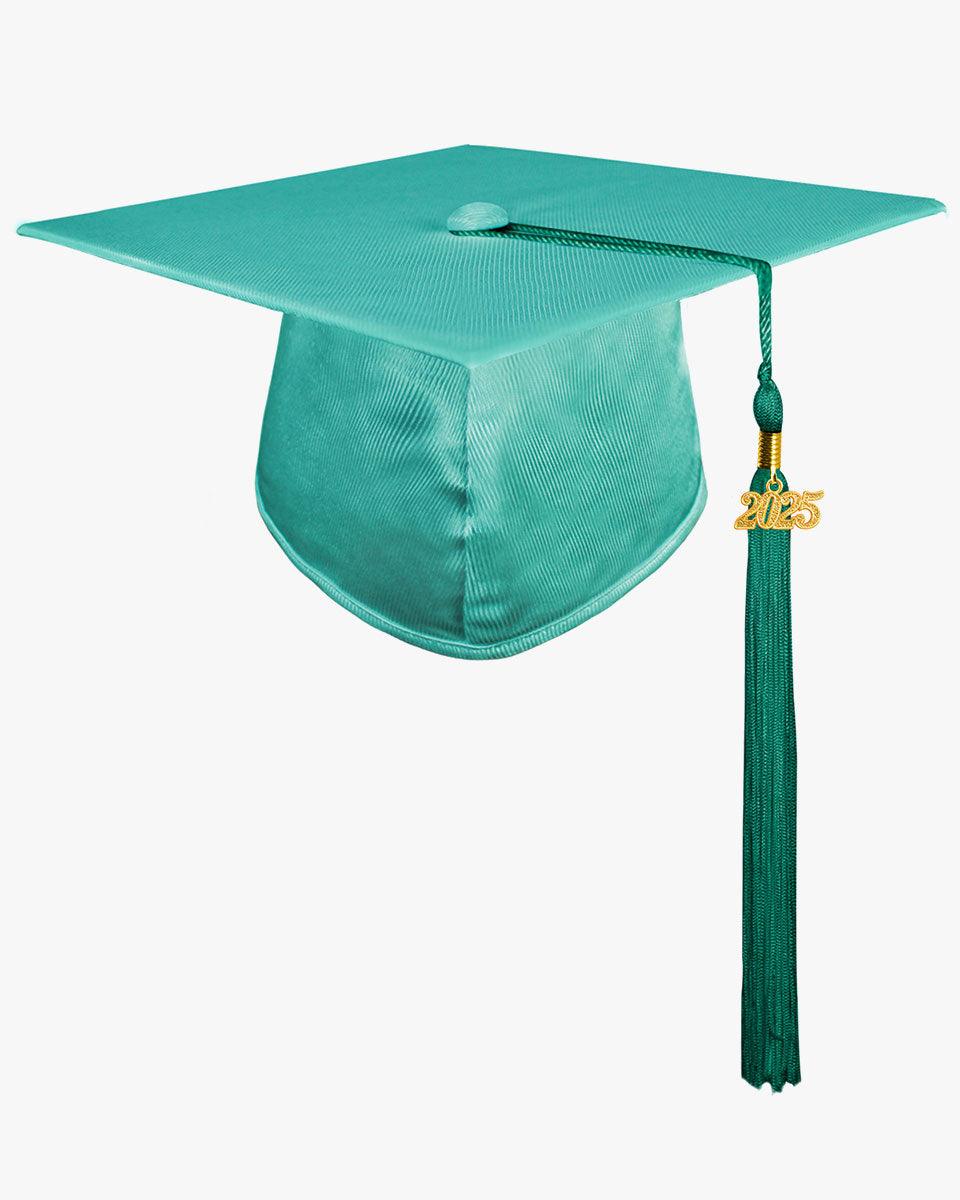 Shiny Kindergarten Graduation Cap with Tassel-12 Colors Available - Graduation Gown 