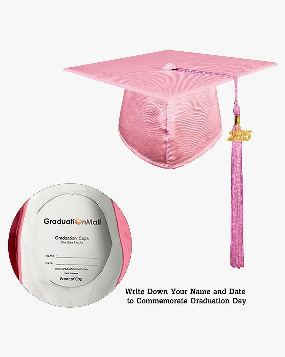 Shiny Kindergarten Graduation Cap with Tassel-12 Colors Available - Graduation Gown 