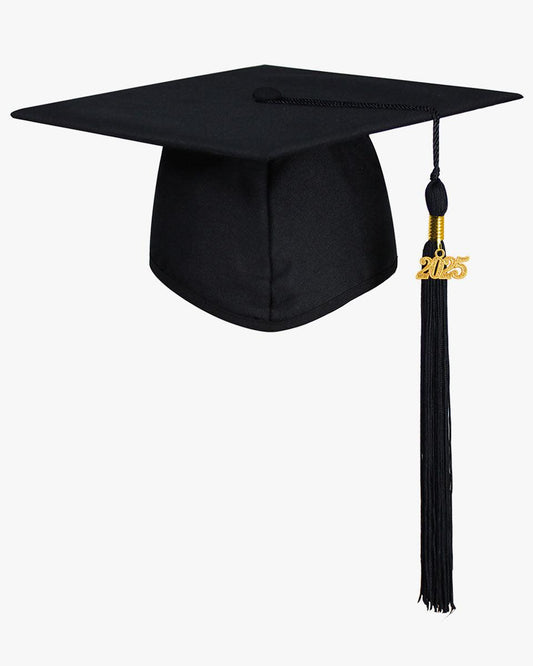 High School Matte Adult Graduation Cap with Tassel - 12 Colors Available - Graduation Gown 
