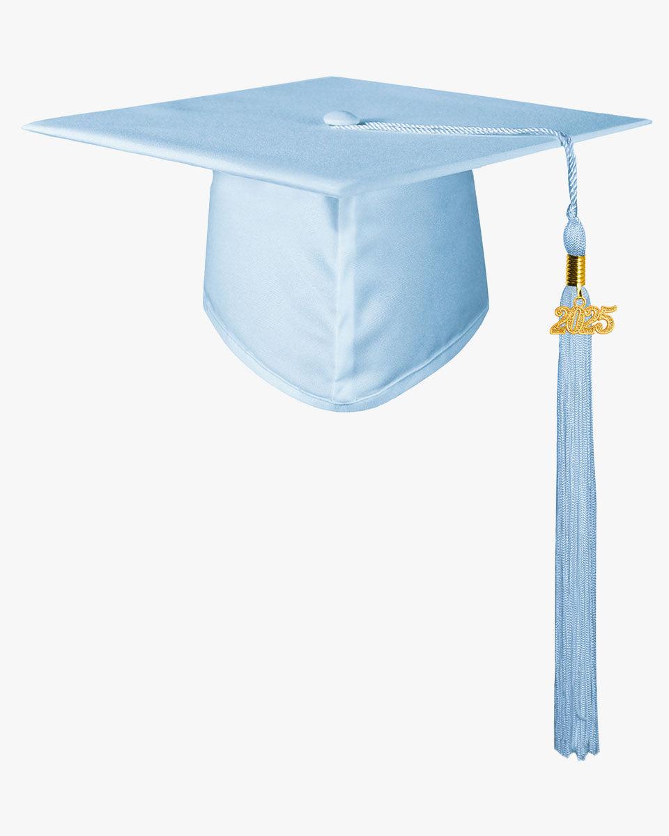 High School Matte Adult Graduation Cap with Tassel - 12 Colors Available - Graduation Gown 
