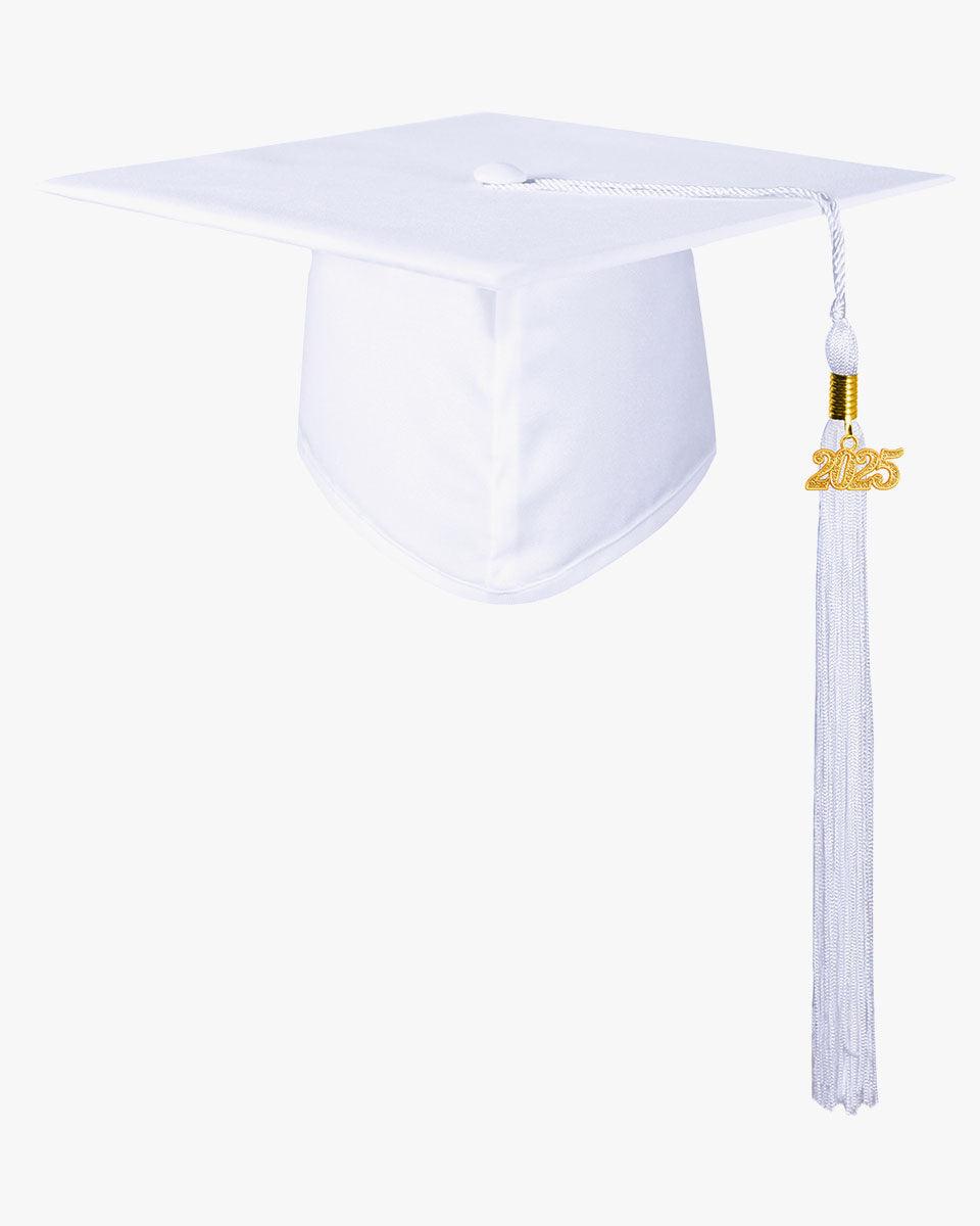 High School Matte Adult Graduation Cap with Tassel - 12 Colors Available - Graduation Gown 