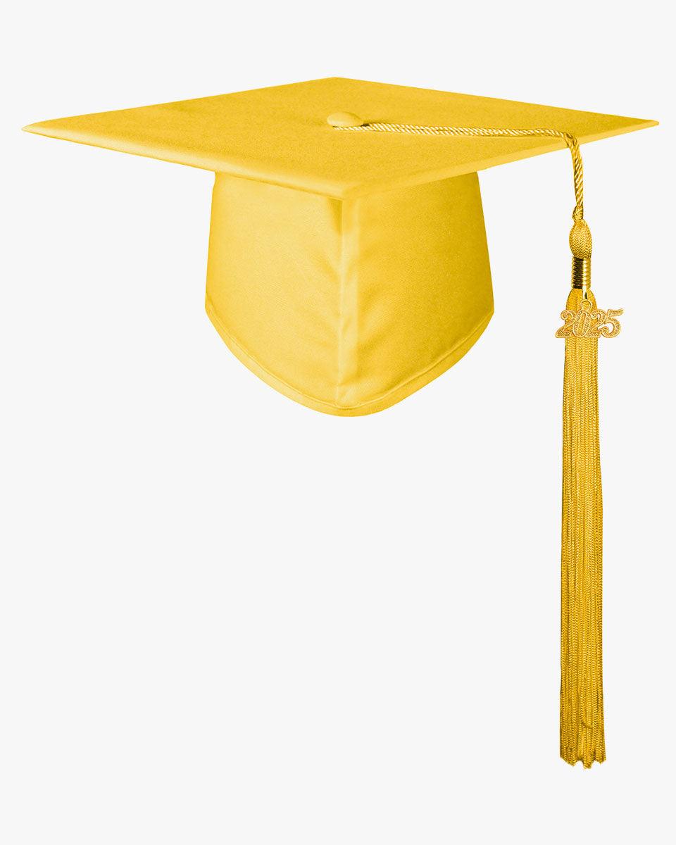 Matte Kindergarten Graduation Cap with Tassel-12 Colors Available - Graduation Gown 