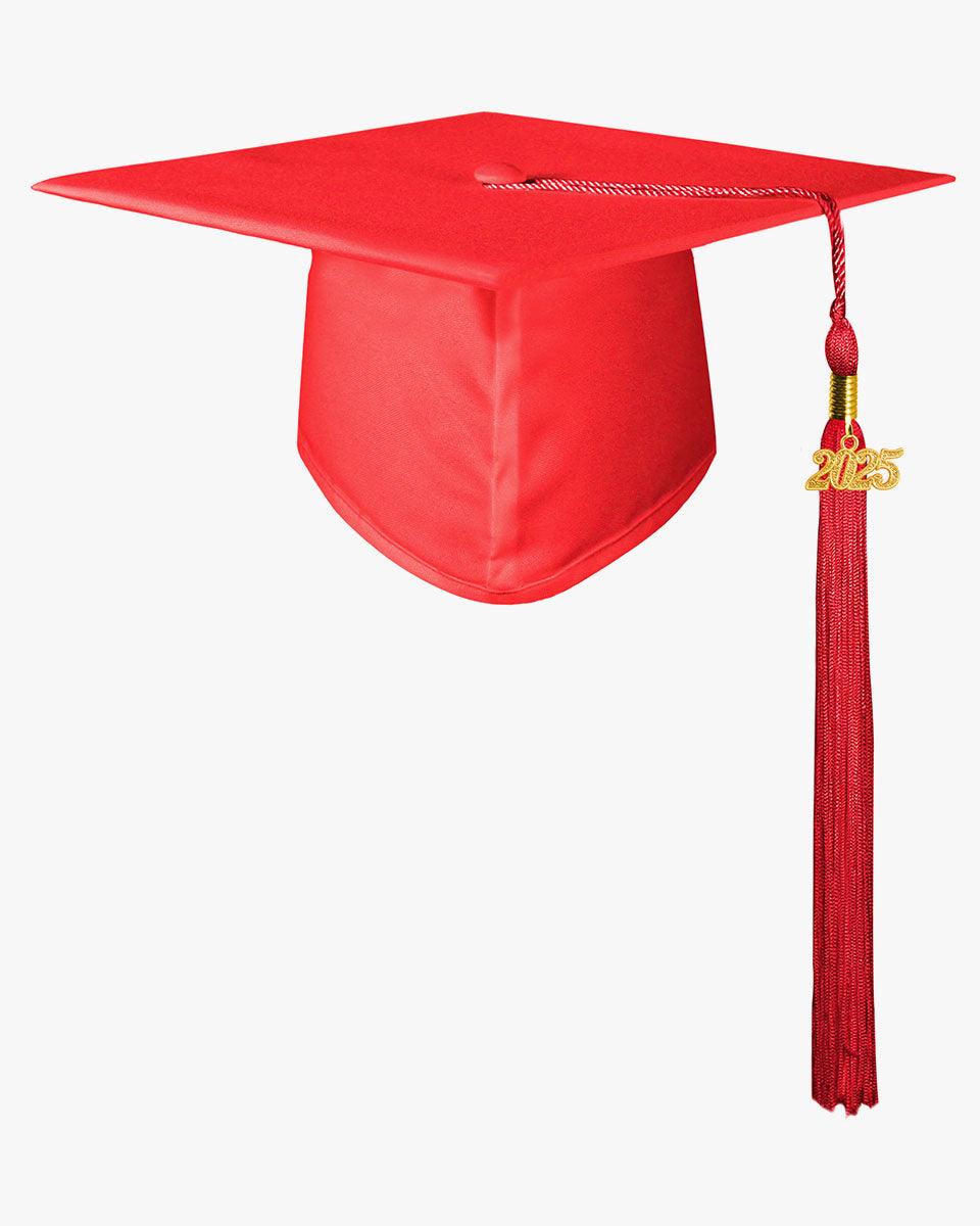 Matte Kindergarten Graduation Cap with Tassel-12 Colors Available - Graduation Gown 