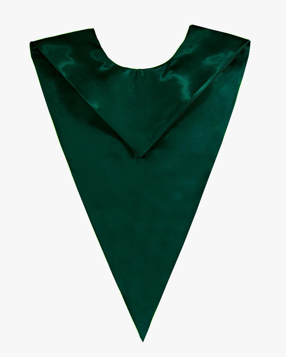 Traditional One Color V Stoles - 10 Colors Available - Graduation Gown 