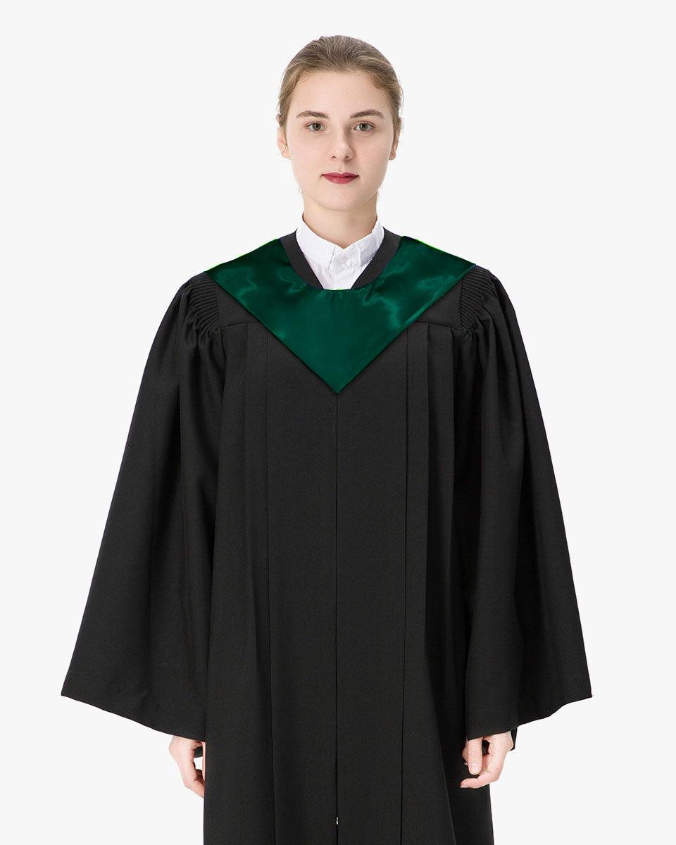 Traditional One Color V Stoles - 10 Colors Available - Graduation Gown 