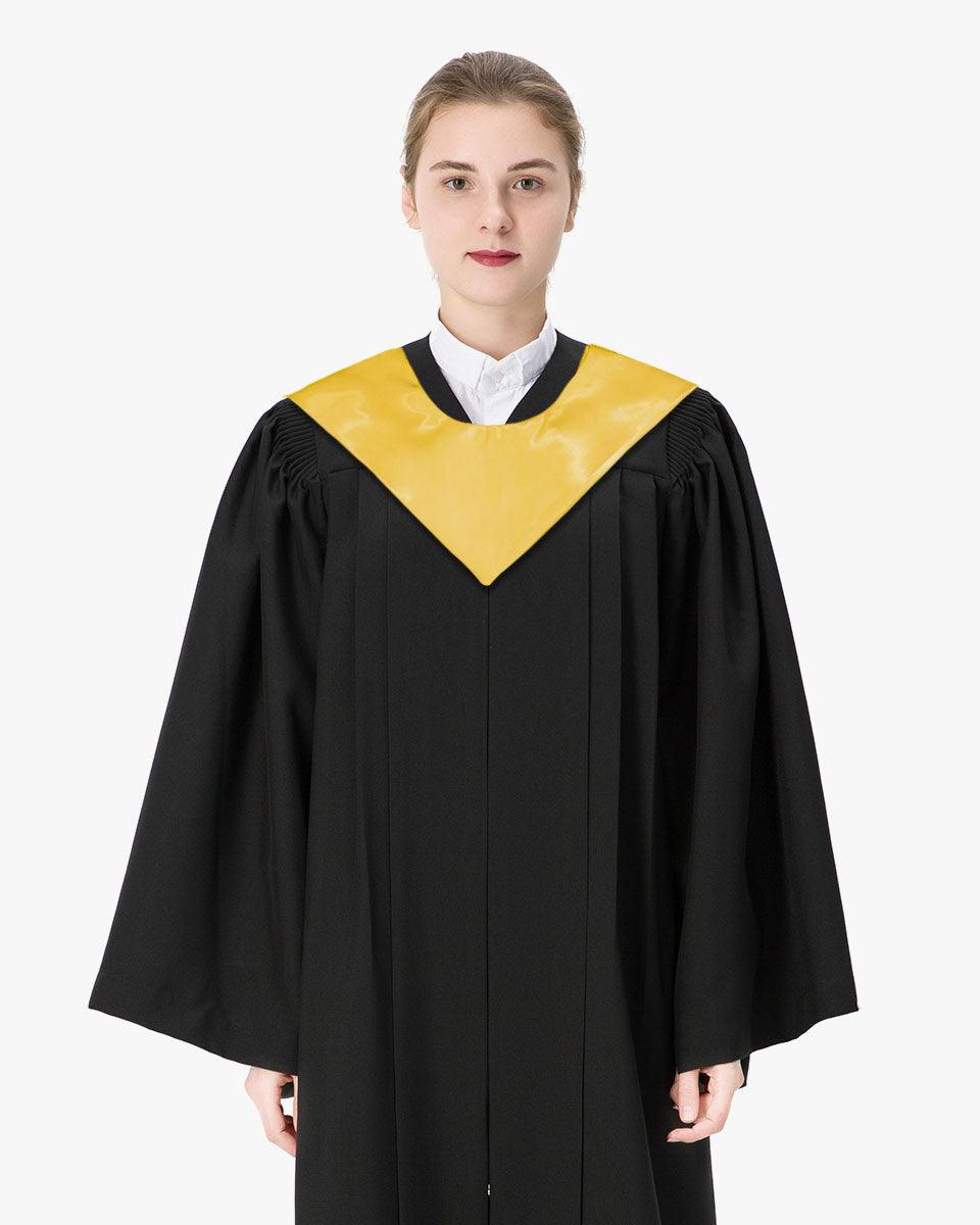 Traditional One Color V Stoles - 10 Colors Available - Graduation Gown 
