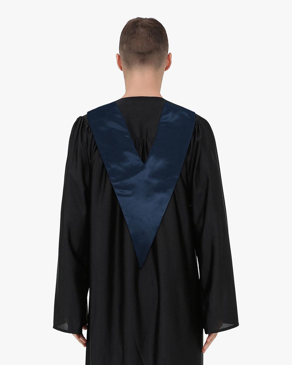 Traditional One Color V Stoles - 10 Colors Available - Graduation Gown 