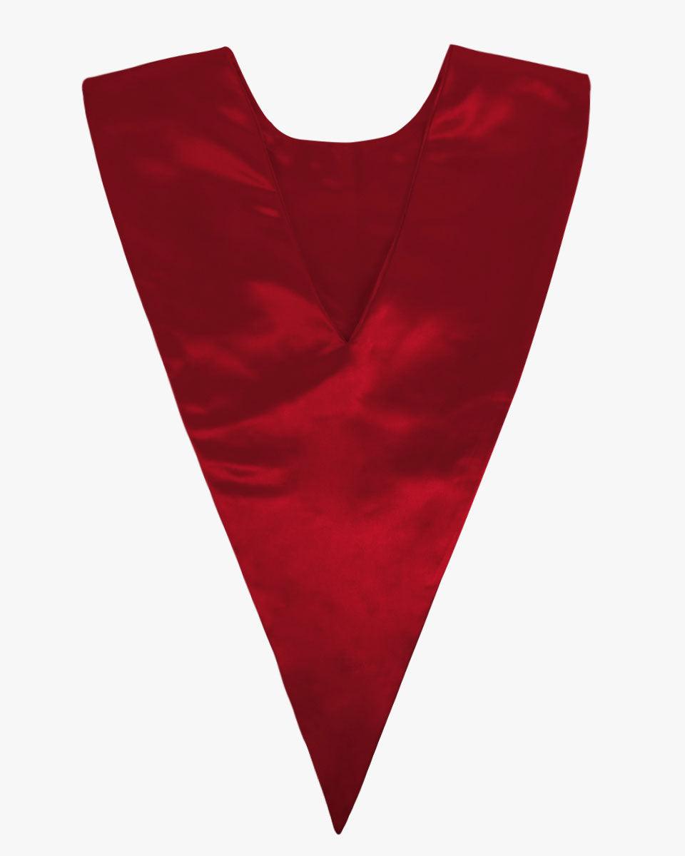 Traditional One Color V Stoles - 10 Colors Available - Graduation Gown 
