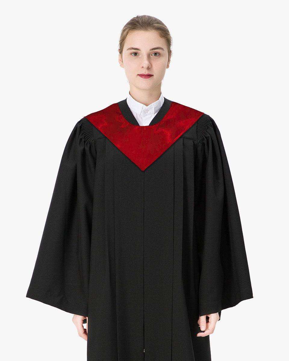 Traditional One Color V Stoles - 10 Colors Available - Graduation Gown 