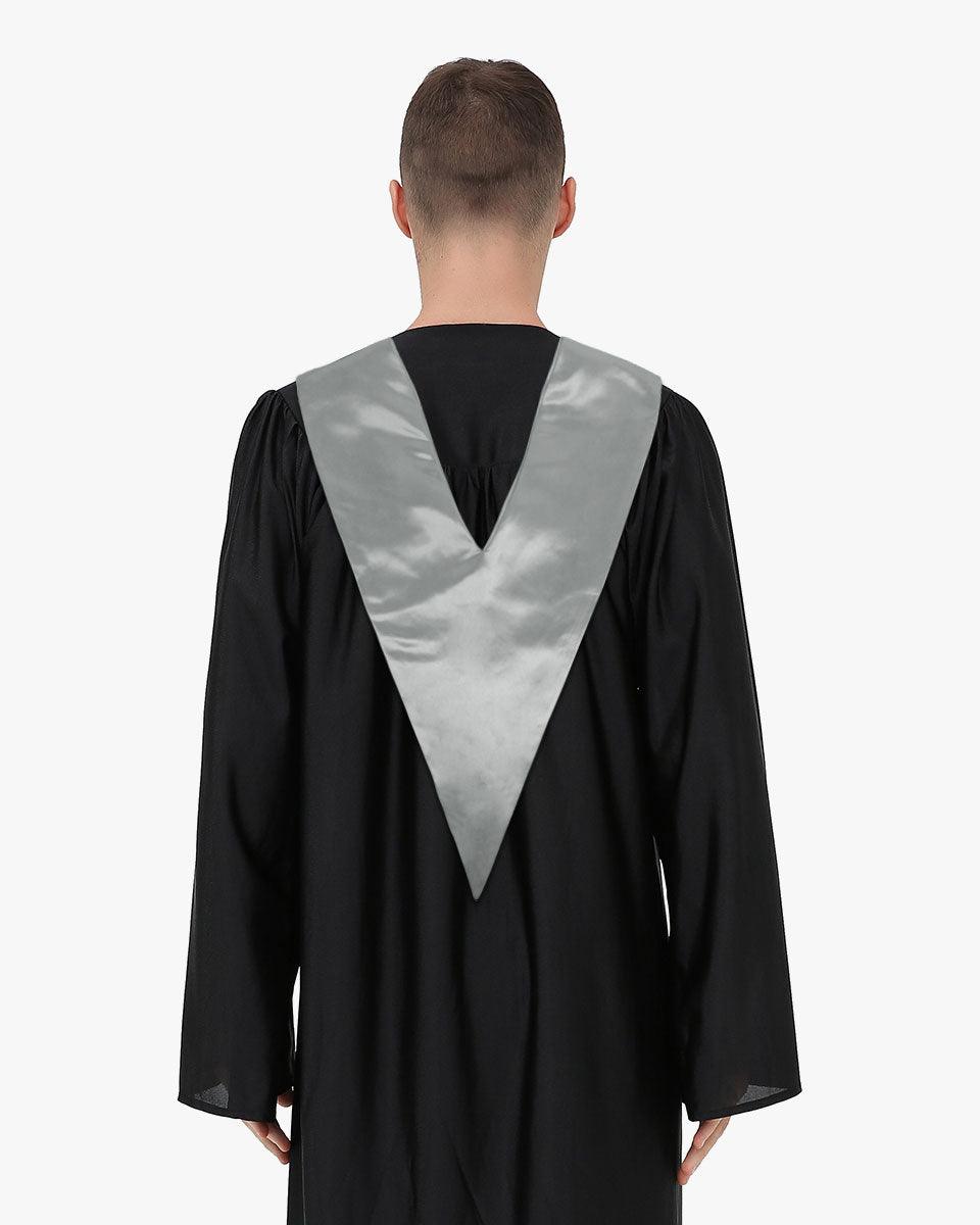 Traditional One Color V Stoles - 10 Colors Available - Graduation Gown 