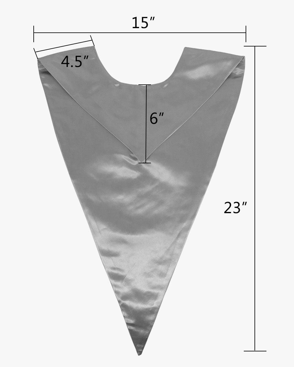 Traditional One Color V Stoles - 10 Colors Available - Graduation Gown 