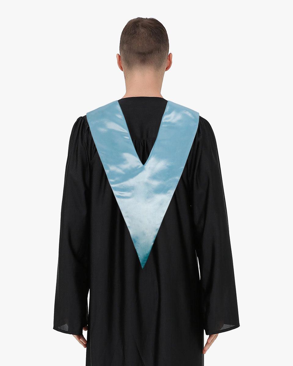 Traditional One Color V Stoles - 10 Colors Available - Graduation Gown 