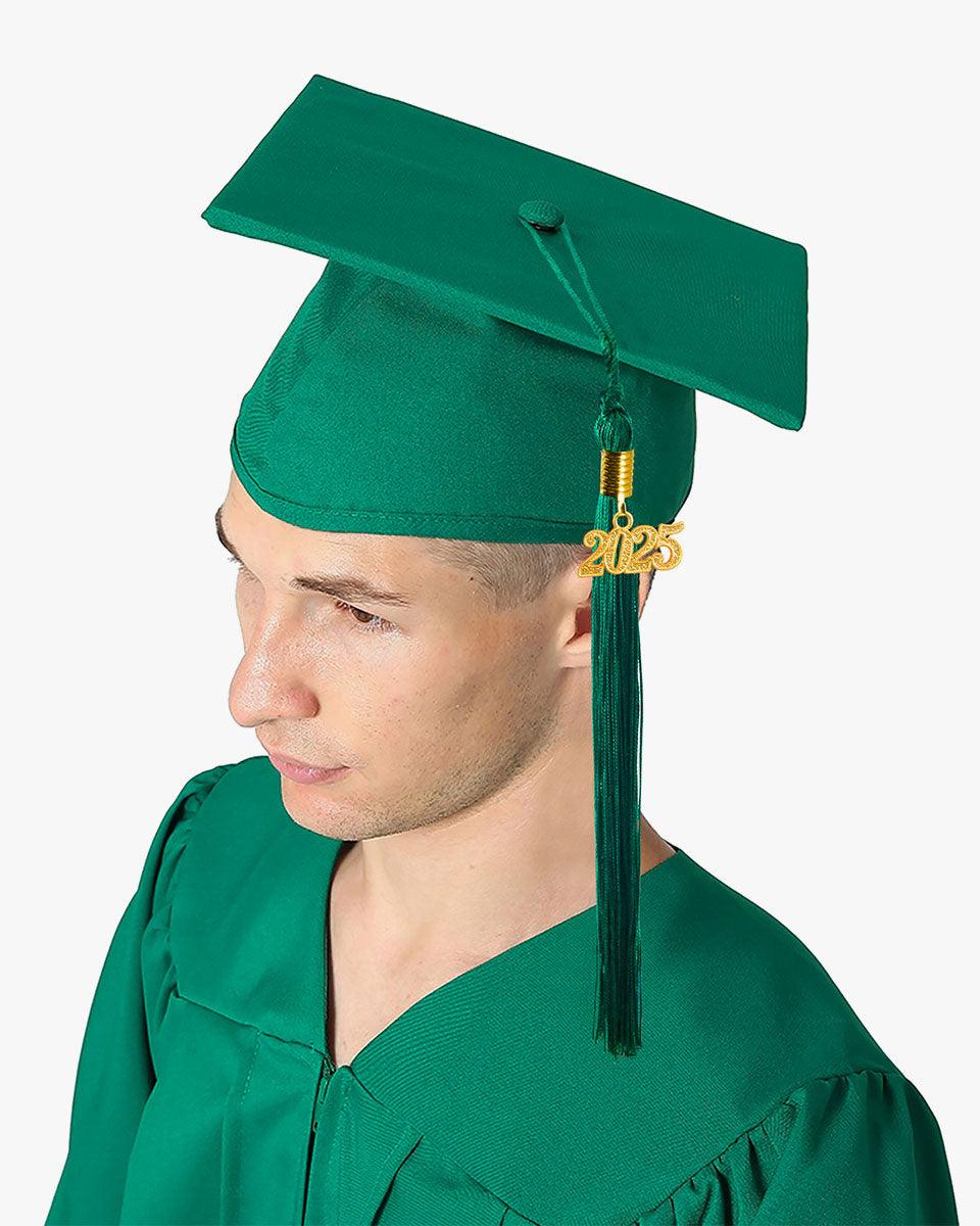 High School Premium Matte Graduation Cap, Gown, Tassel & Imprinted Diploma Cover Package - Graduation Gown 