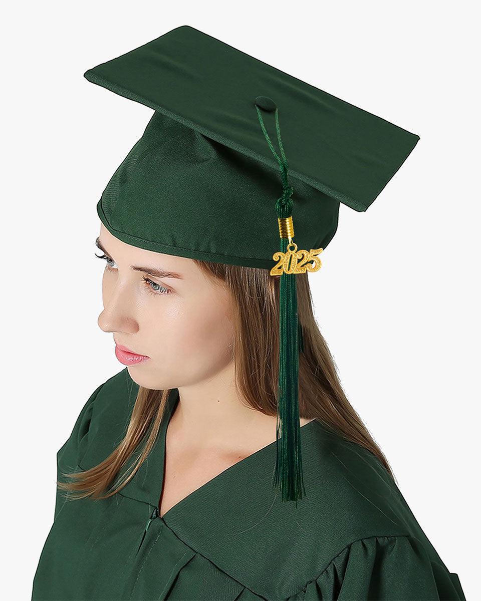 High School Premium Matte Graduation Cap, Gown, Tassel & Imprinted Diploma Cover Package - Graduation Gown 
