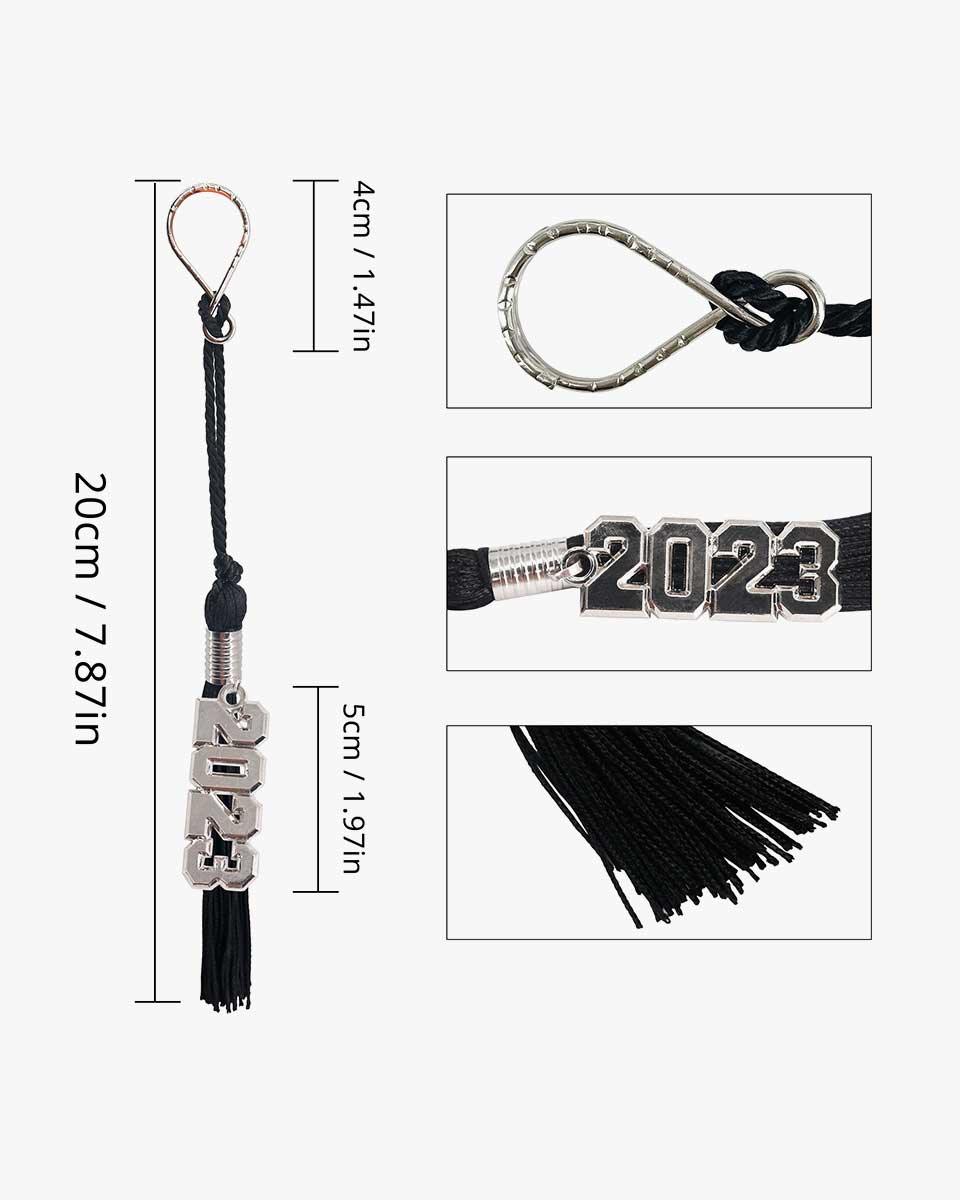 Tassel Keychain with Year Charm - Graduation Gown 