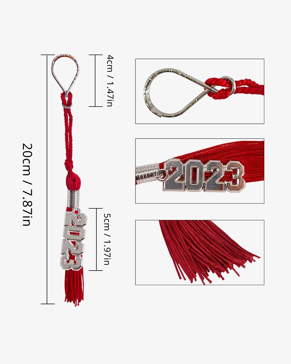 Tassel Keychain with Year Charm - Graduation Gown 