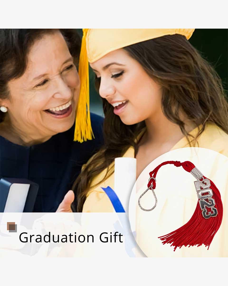 Tassel Keychain with Year Charm - Graduation Gown 