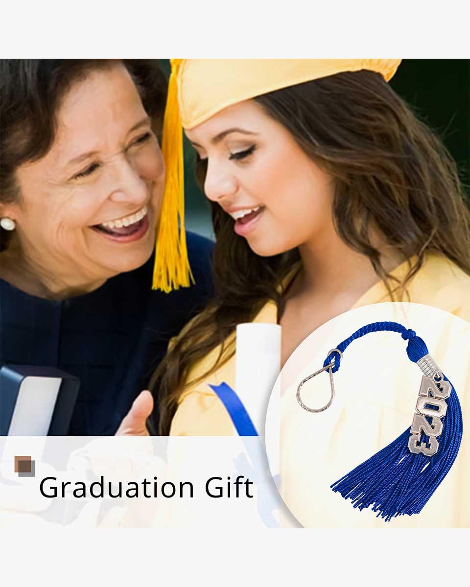 Tassel Keychain with Year Charm - Graduation Gown 