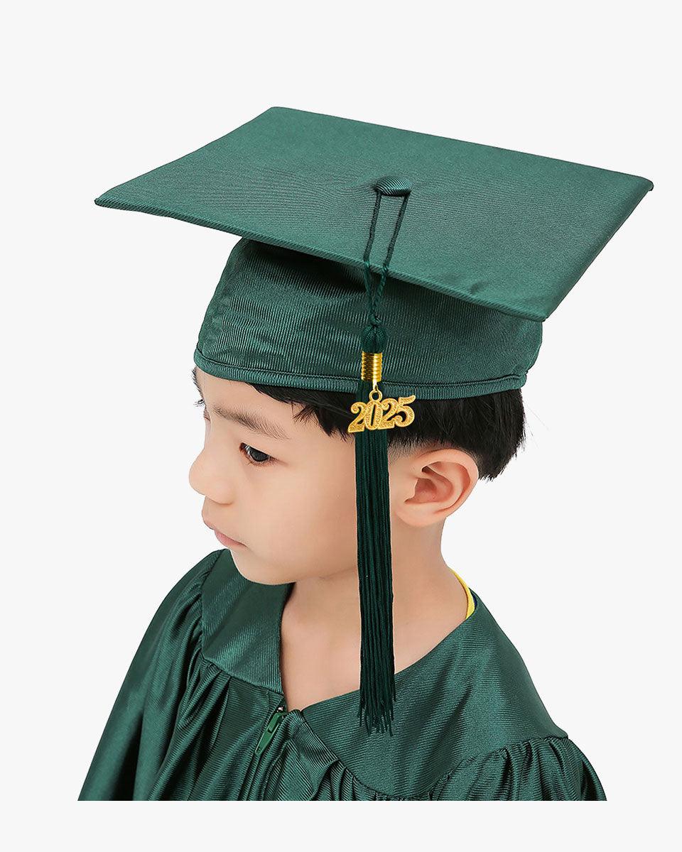 Shiny Kindergarten Graduation Cap, Gown, Stole, Diploma & Key Chain Package - Graduation Gown 