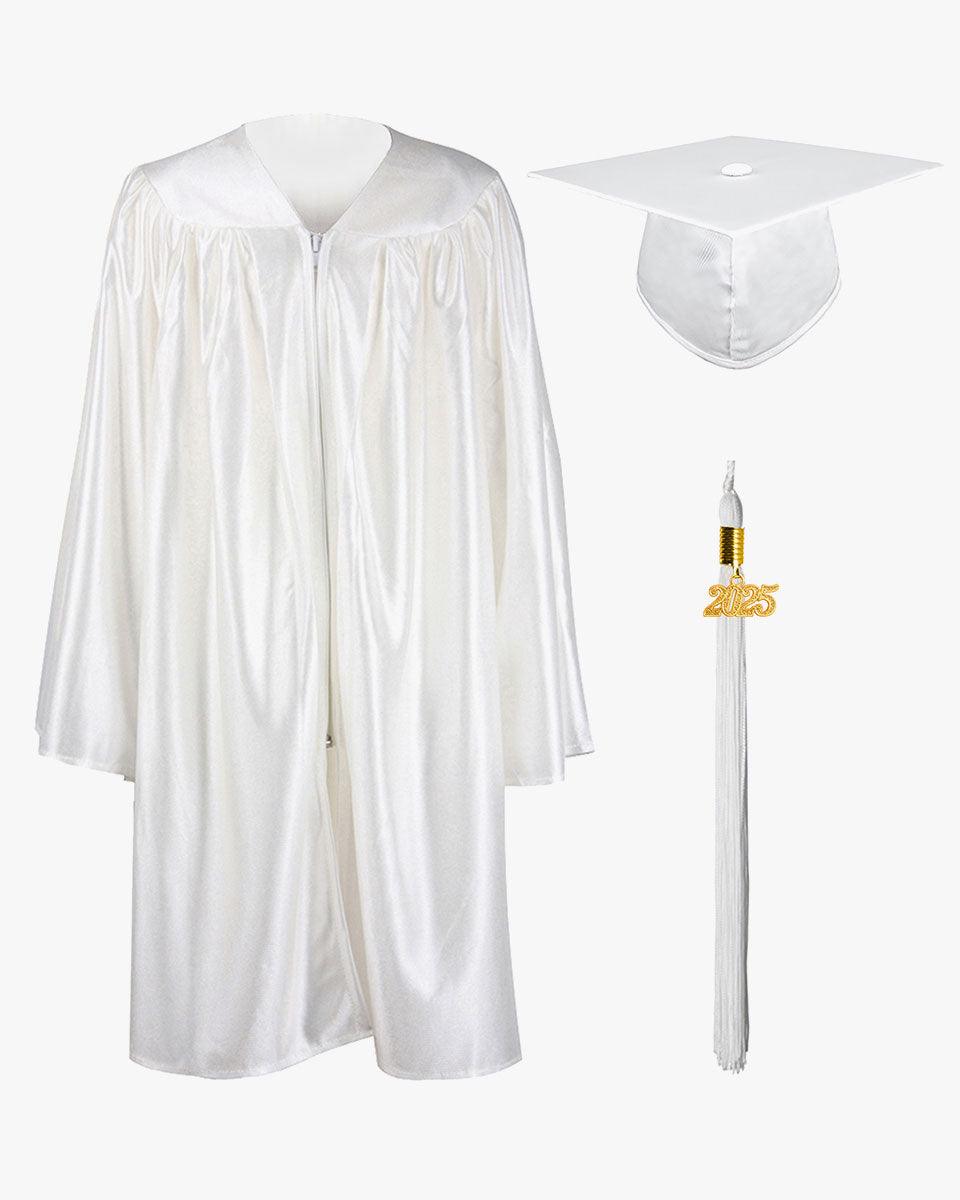 Shiny Kindergarten Graduation Cap, Gown, Stole, Diploma & Medal Package - Graduation Gown 