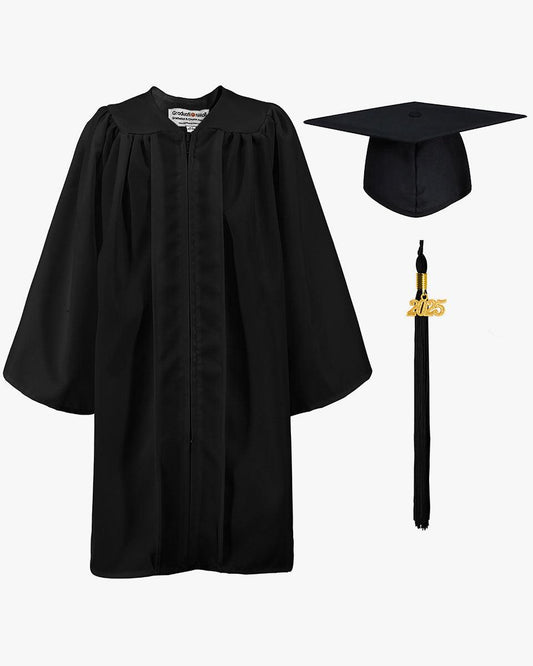 Matte Kindergarten Graduation Cap, Gown, Stole & Diploma Package - Graduation Gown 
