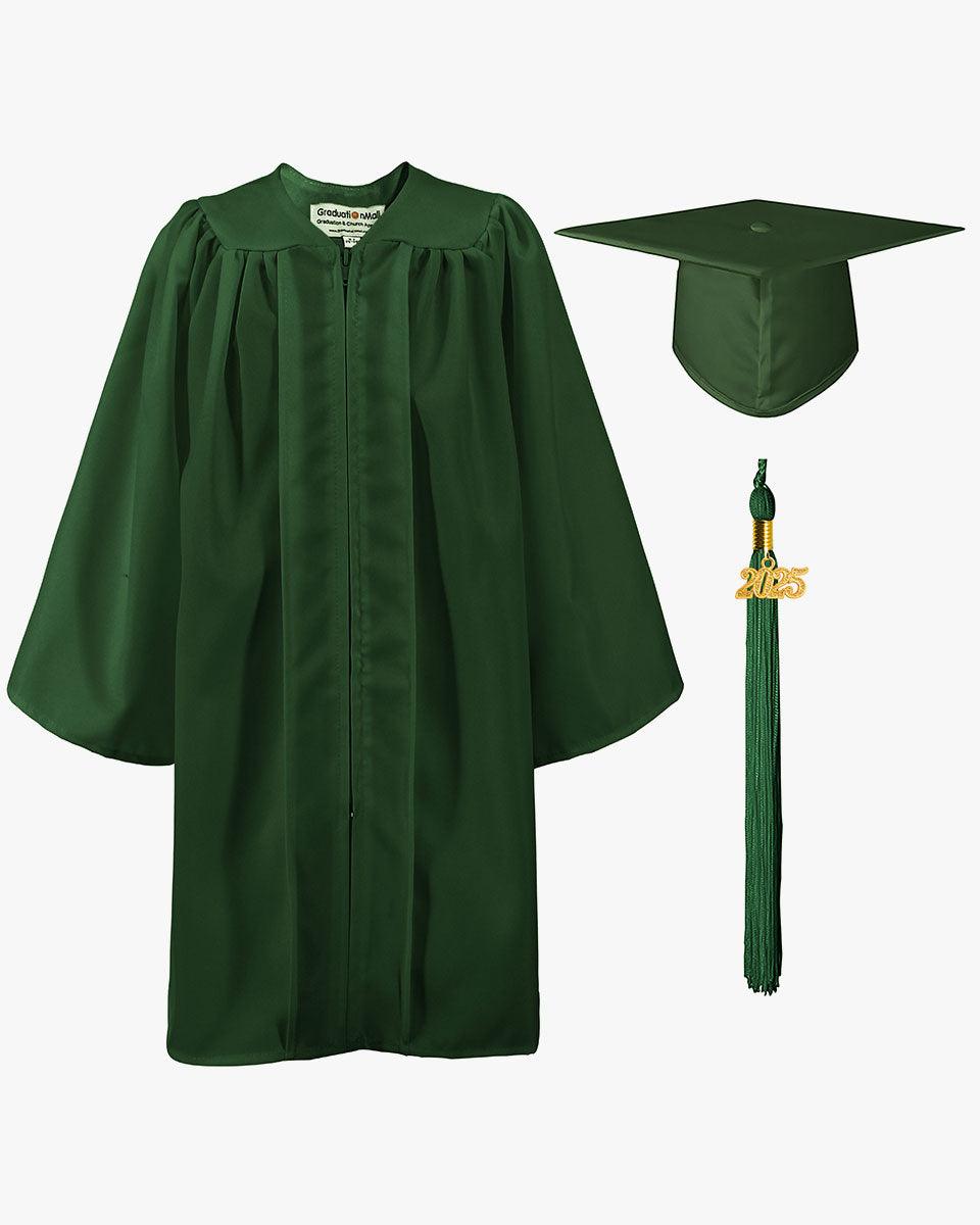 Matte Kindergarten Graduation Cap, Gown, Stole & Diploma Package - Graduation Gown 