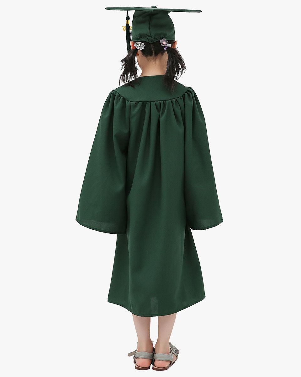 Matte Kindergarten Cap, Gown & Tassel Package – 12 Colors Available - Graduation Gown 