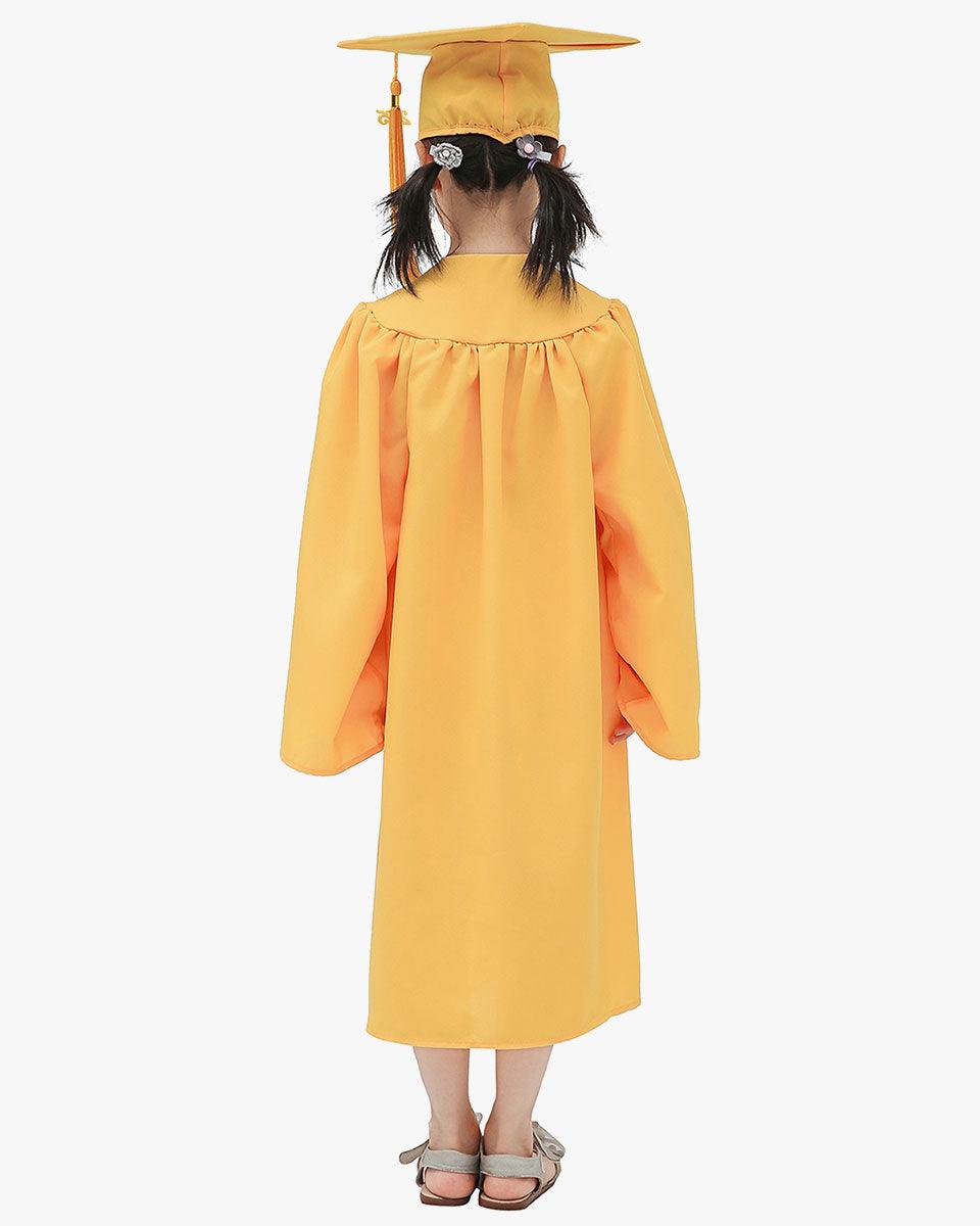 Matte Kindergarten Cap, Gown & Tassel Package – 12 Colors Available - Graduation Gown 