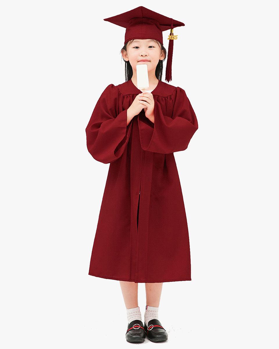 Matte Kindergarten Graduation Cap, Gown, Stole & Diploma Package - Graduation Gown 