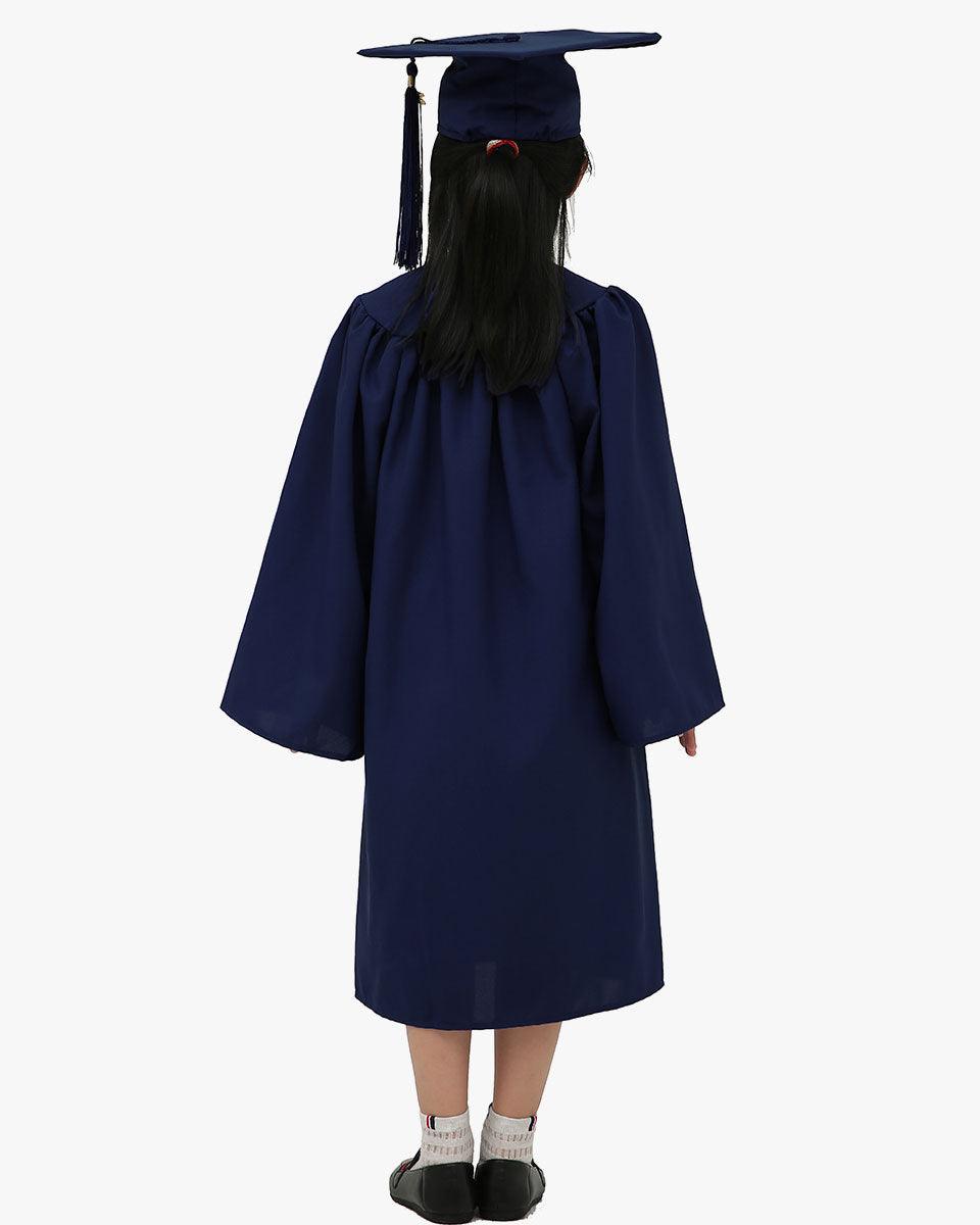 Matte Kindergarten Cap, Gown & Tassel Package – 12 Colors Available - Graduation Gown 