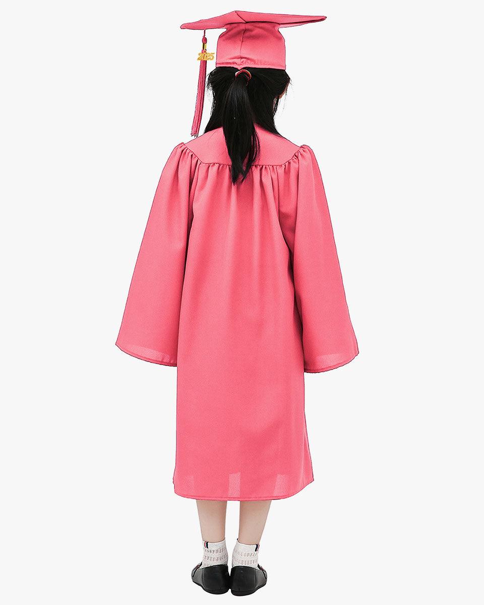 Matte Kindergarten Cap, Gown & Tassel Package – 12 Colors Available - Graduation Gown 