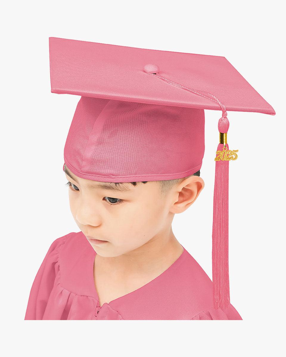 Matte Kindergarten Cap, Gown & Tassel Package – 12 Colors Available - Graduation Gown 