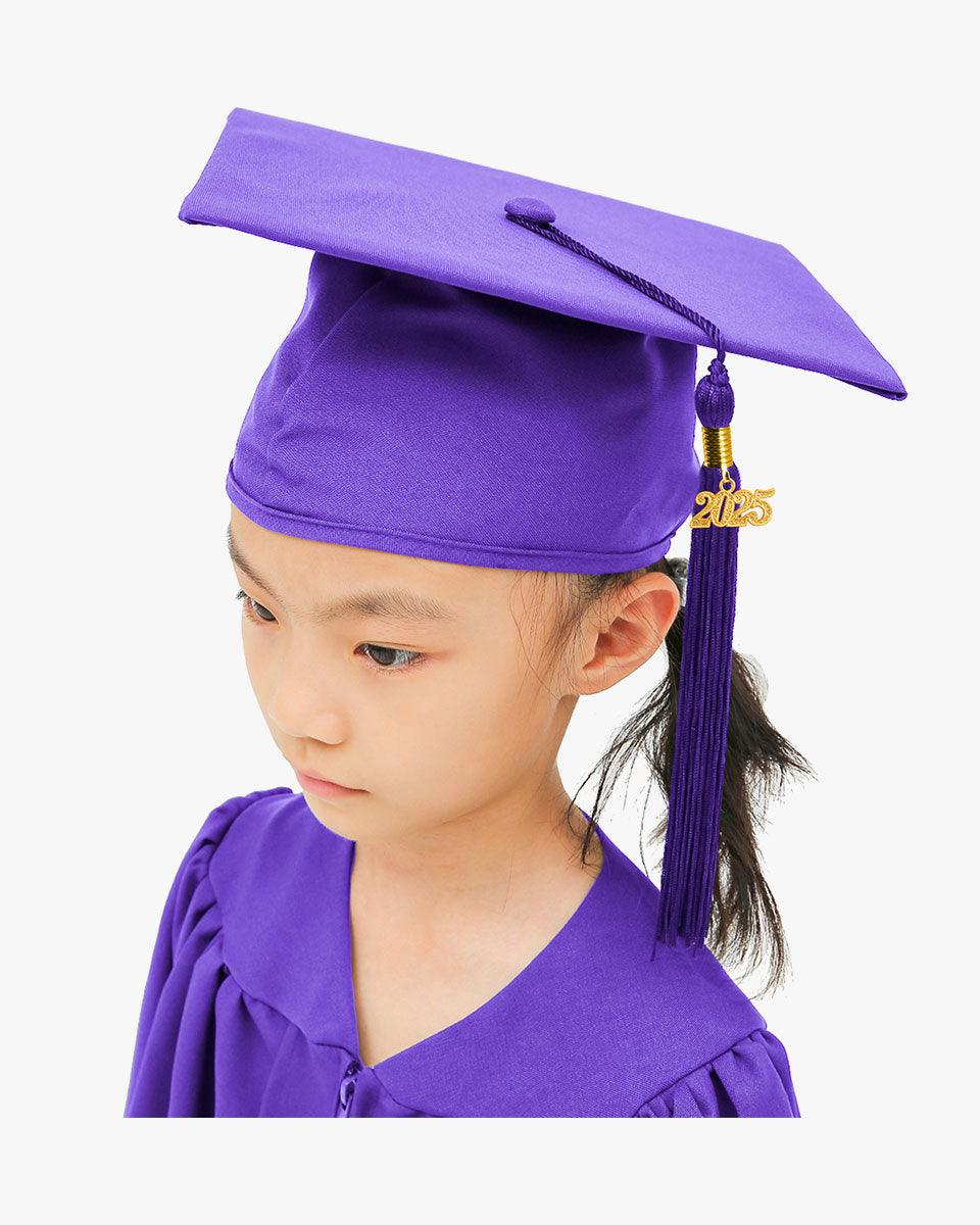Matte Kindergarten Cap, Gown & Tassel Package – 12 Colors Available - Graduation Gown 