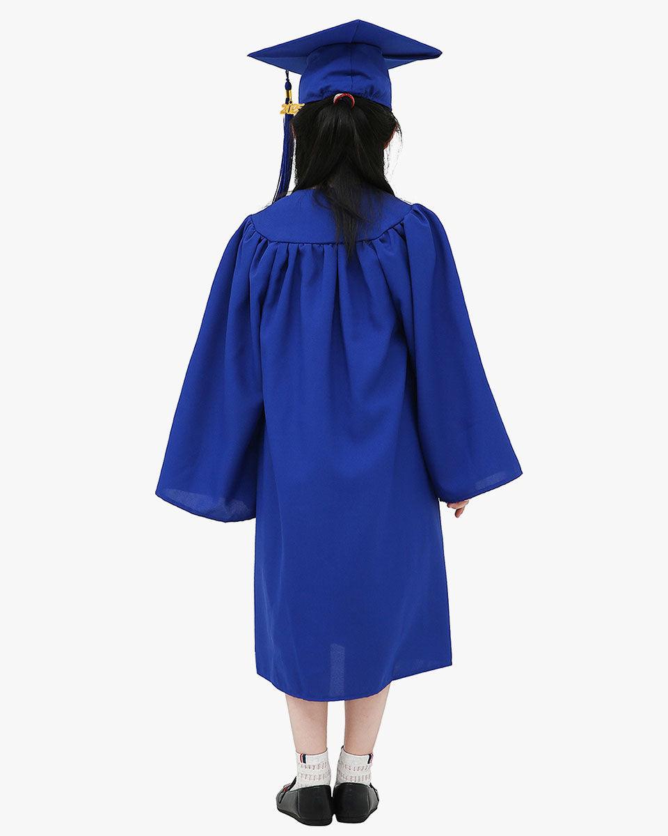 Matte Kindergarten Cap, Gown & Tassel Package – 12 Colors Available - Graduation Gown 