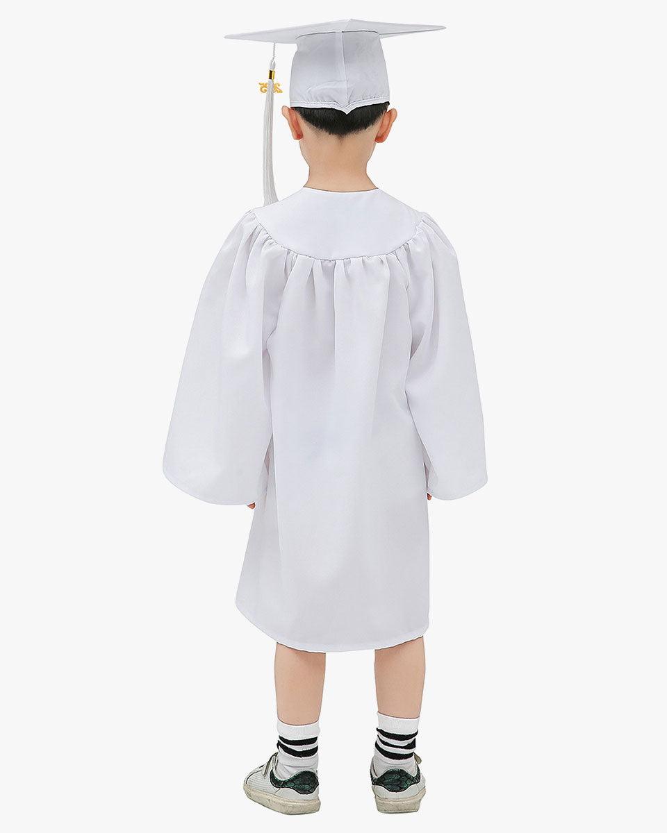 Matte Kindergarten Cap, Gown & Tassel Package – 12 Colors Available - Graduation Gown 
