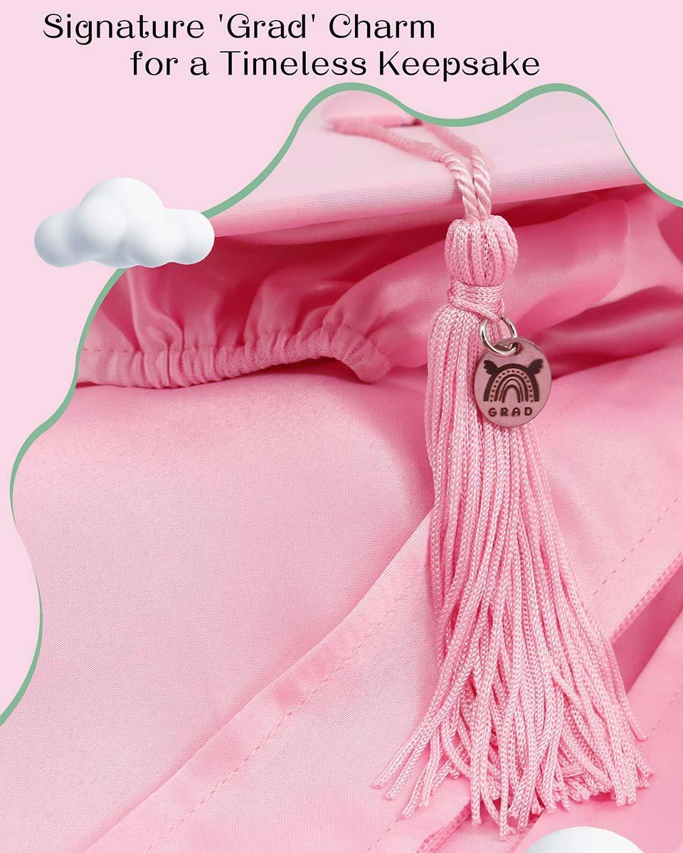 Soft Satin NICU Graduate Baby Cap and Gown Set - 3 Colors Available - Graduation Gown 