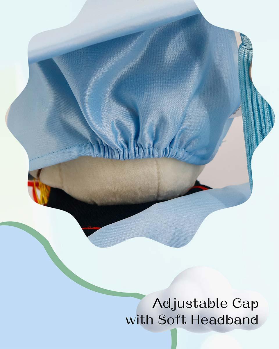Soft Satin NICU Graduate Baby Cap and Gown Set - 3 Colors Available - Graduation Gown 