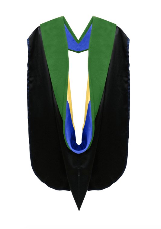 Doctor of Medicine Hood - Royal Blue & Gold - Graduation Gown 