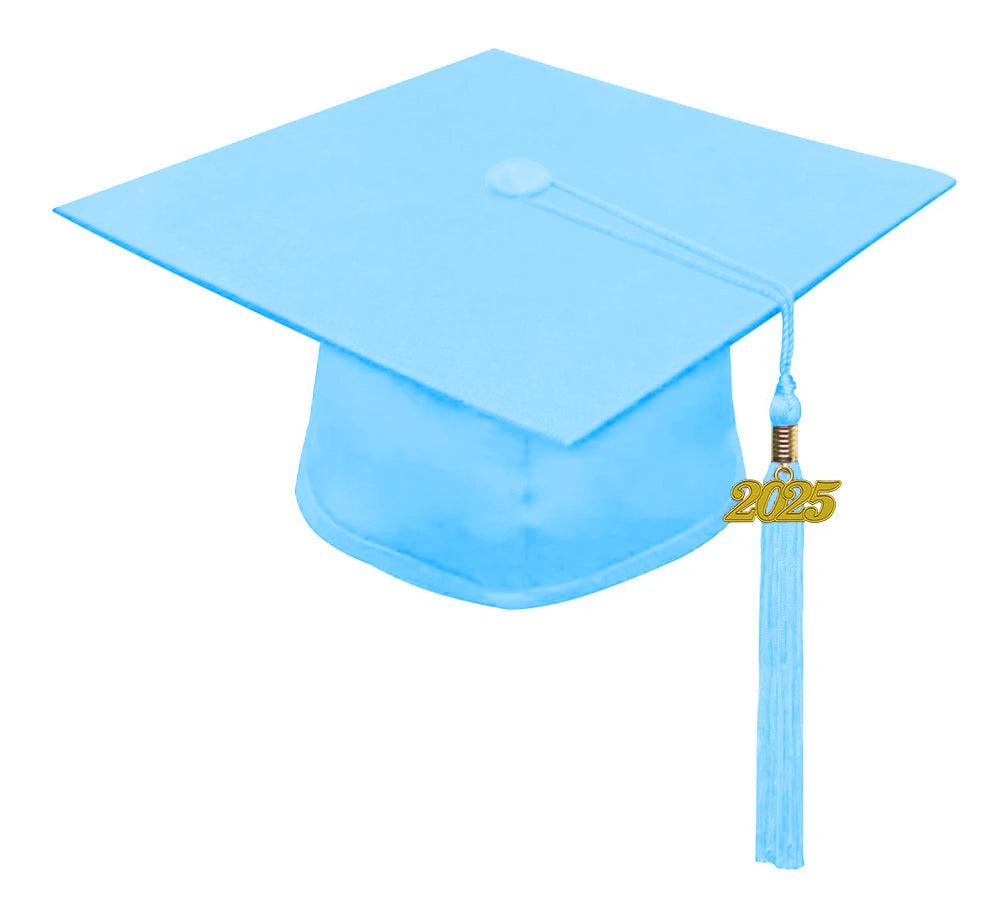 Matte Light Blue Kindergarten/Preschool Cap & Tassel - Graduation Gown 