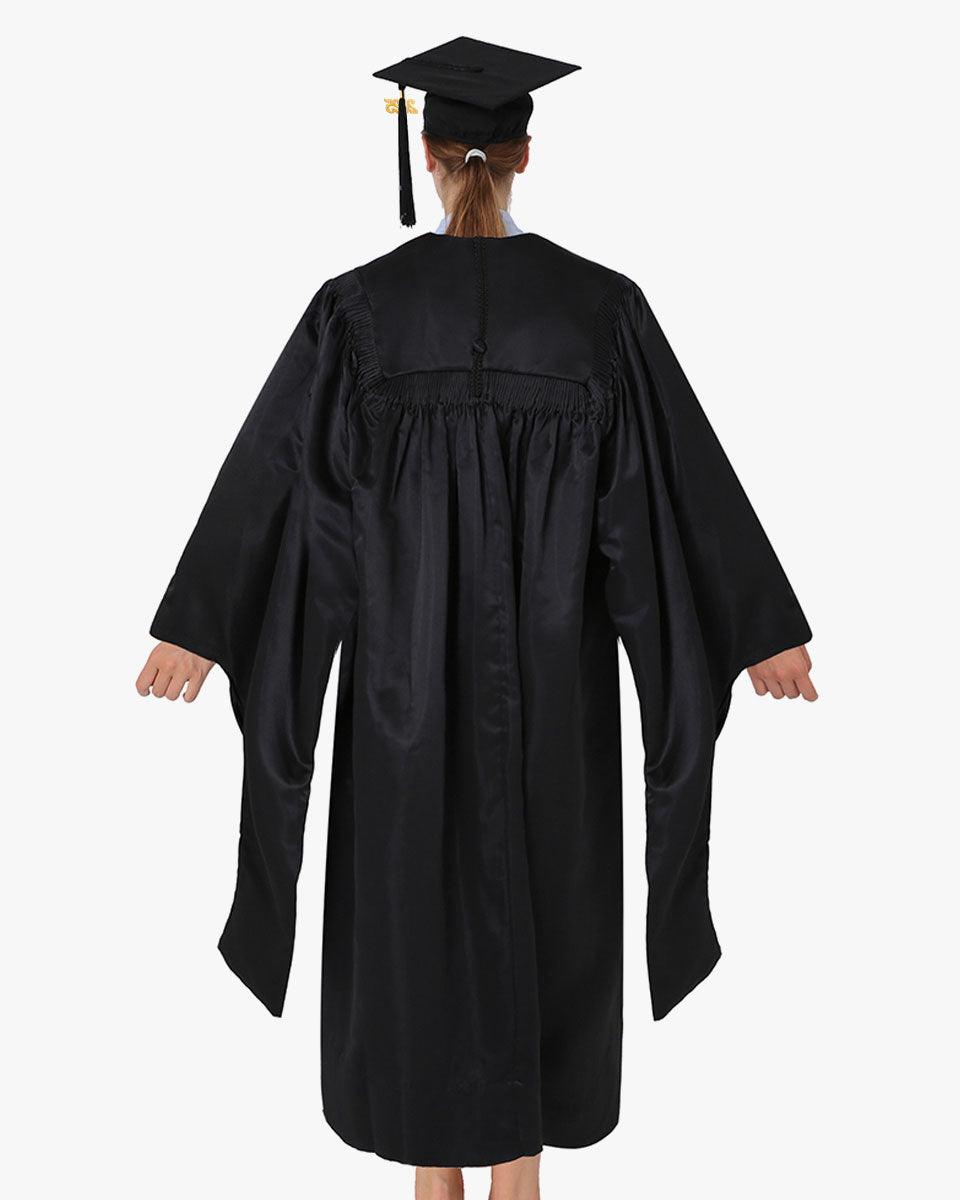 Deluxe Master Cap Gown & Hood Package - Graduation Gown 