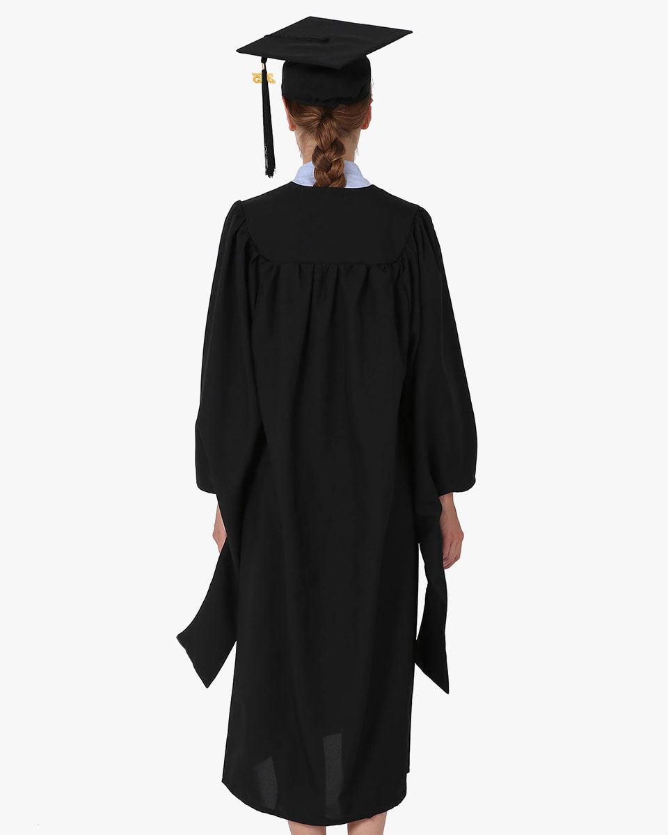 Economy Master Cap Gown & Hood Package - Graduation Gown 